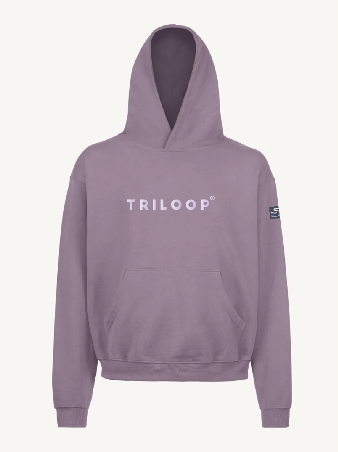 Pull coton Looper Unisexe Oversize Made in Portugal et Bio - Violet