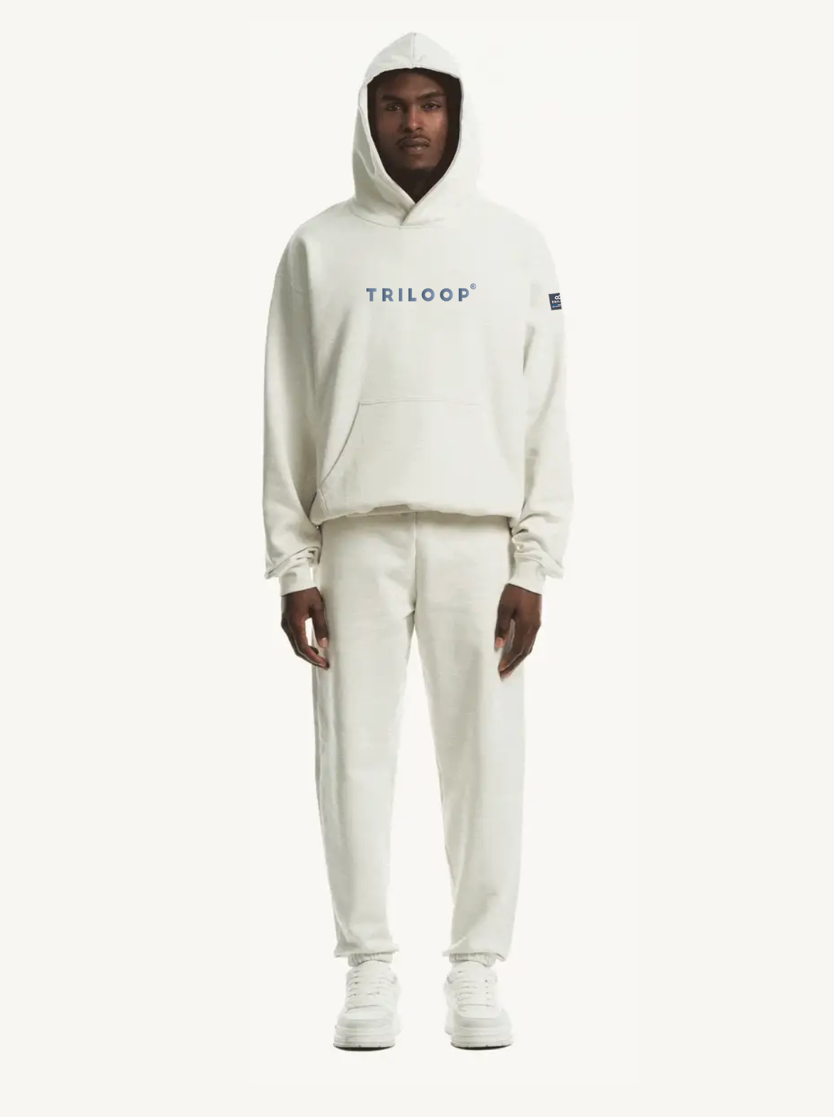 Pull coton Looper Unisexe Oversize Made in Portugal et Bio - Beige