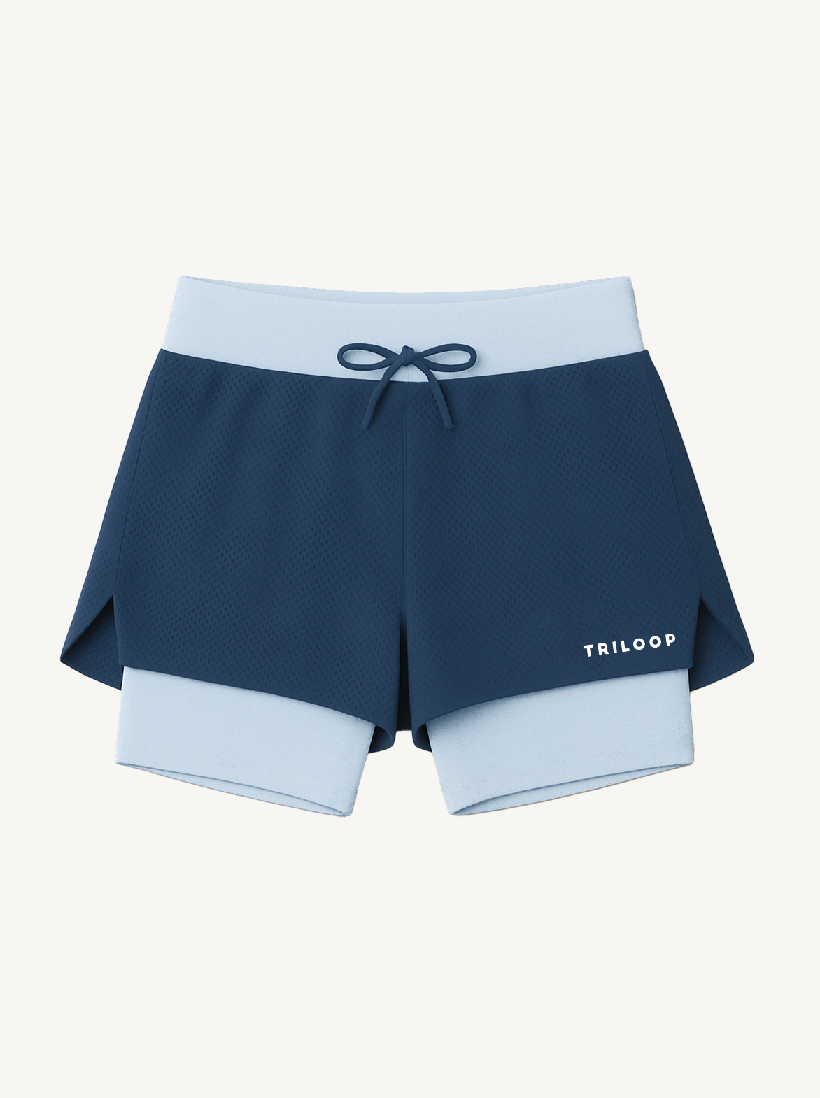 Short Running 2 en 1 LOOPER Femme Made in Italy et Recyclé — TOULON