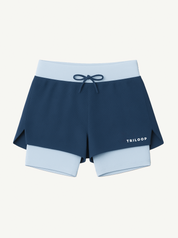 Short Running 2 en 1 LOOPER Femme Made in Italy et Recyclé — TOULON
