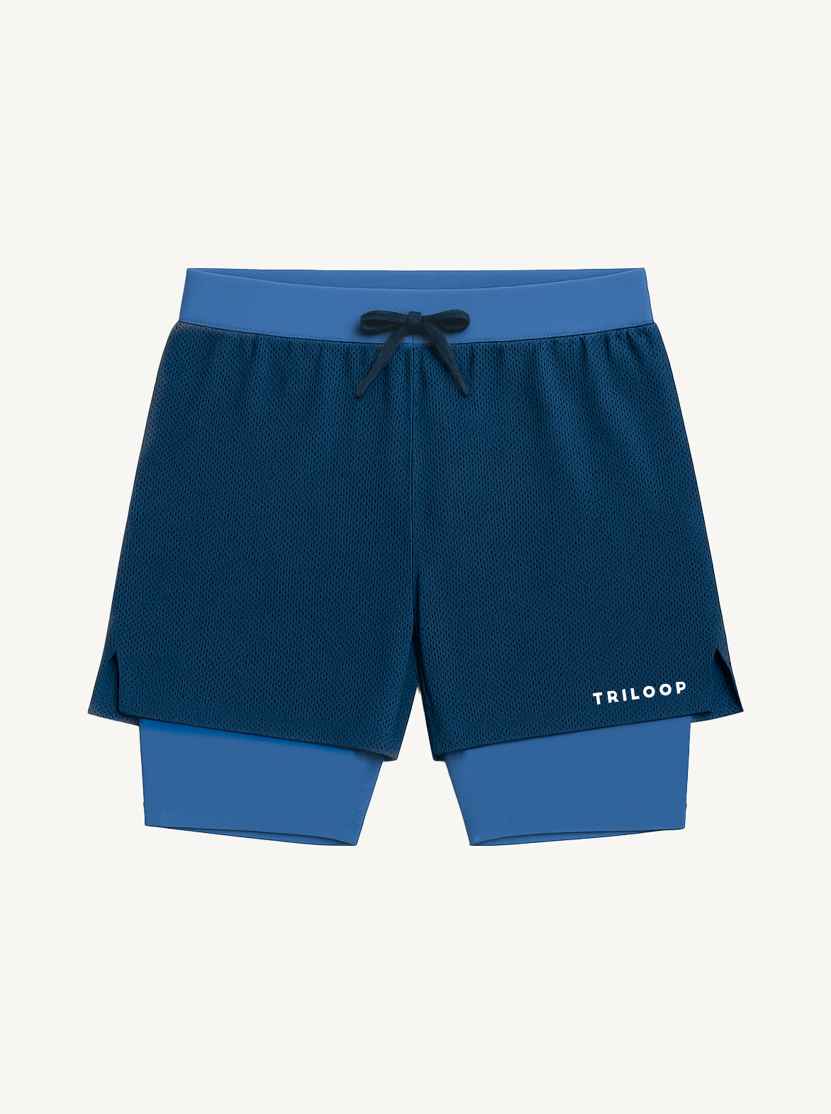 Short Running 2 en 1 LOOPER Homme Made in Italy et Recyclé — TOULON