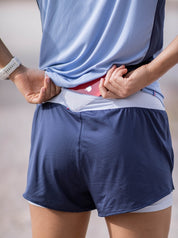 Short Running 2 en 1 LOOPER Femme Made in Italy et Recyclé — TOULON