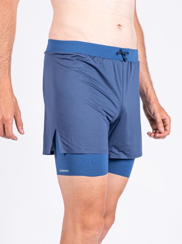 Men's 2-in-1 Running Short Made in France and Recycled — TOULON 