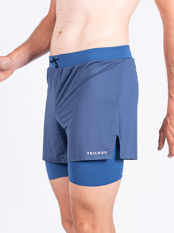 Men's 2-in-1 Running Short Made in France and Recycled — TOULON 