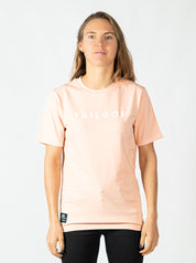 T-shirt coton Crew Looper Unisexe Regular Made in Portugal et Bio - Rose