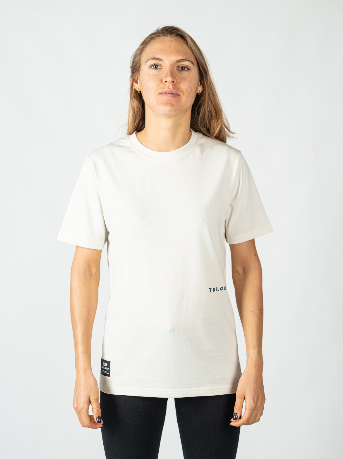 T-shirt coton Looper Unisexe Regular Made in Portugal et Bio - Beige