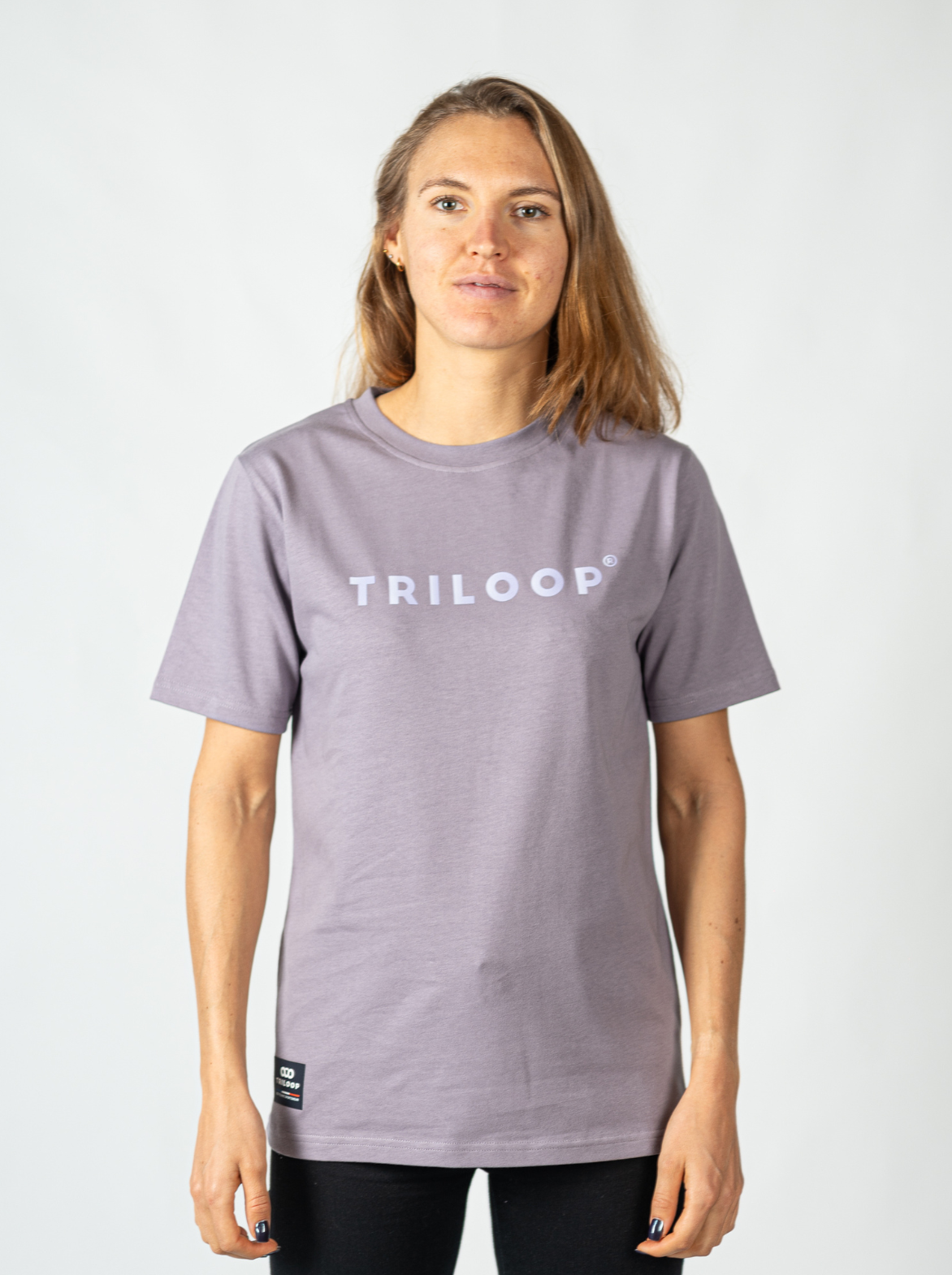 T-shirt coton Crew Looper Unisexe Regular Made in Portugal et Bio - Violet