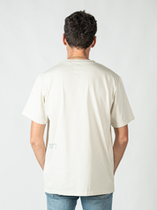 T-shirt coton Looper Unisexe Regular Made in Portugal et Bio - Beige