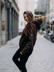 Veste zippée lifestyle UNISEXE Coffee & Chocolate x Clara Pichon Made in Europe Coton Bio