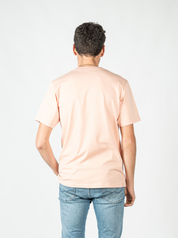 T-shirt coton Crew Looper Unisexe Regular Made in Portugal et Bio - Rose