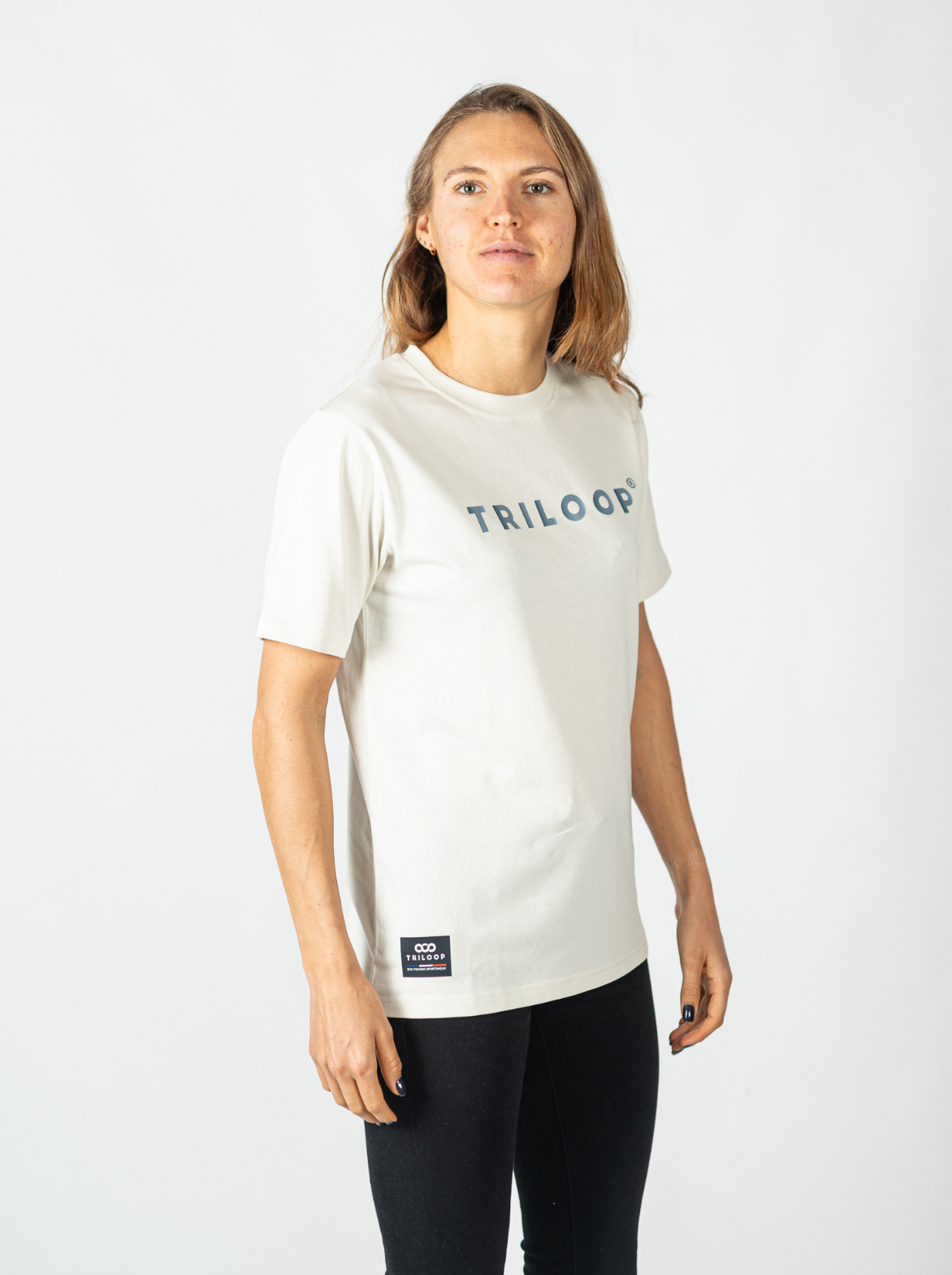 T-shirt coton Crew Looper Unisexe Regular Made in Portugal et Bio - Beige