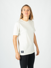 T-shirt coton Looper Unisexe Regular Made in Portugal et Bio - Beige