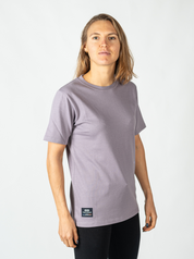 T-shirt coton Looper Unisexe Regular Made in Portugal et Bio - Violet