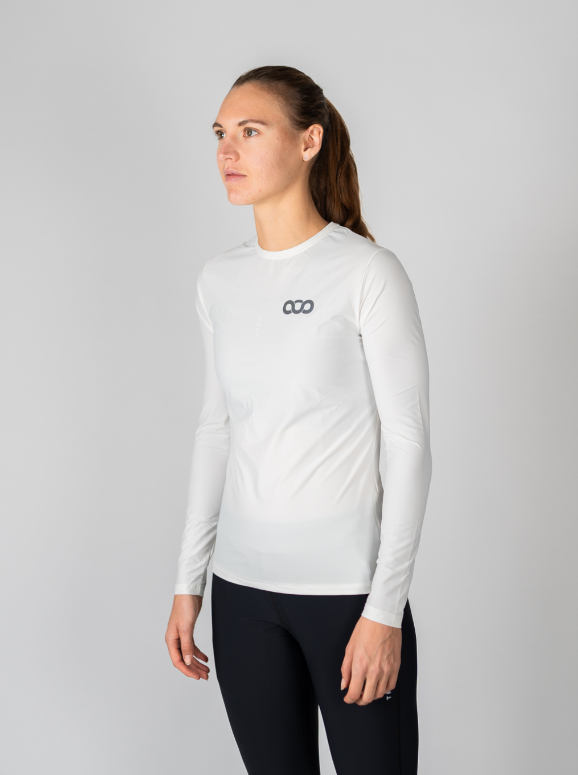 T shirt Manches Longues Technique Femme Beige Triloop