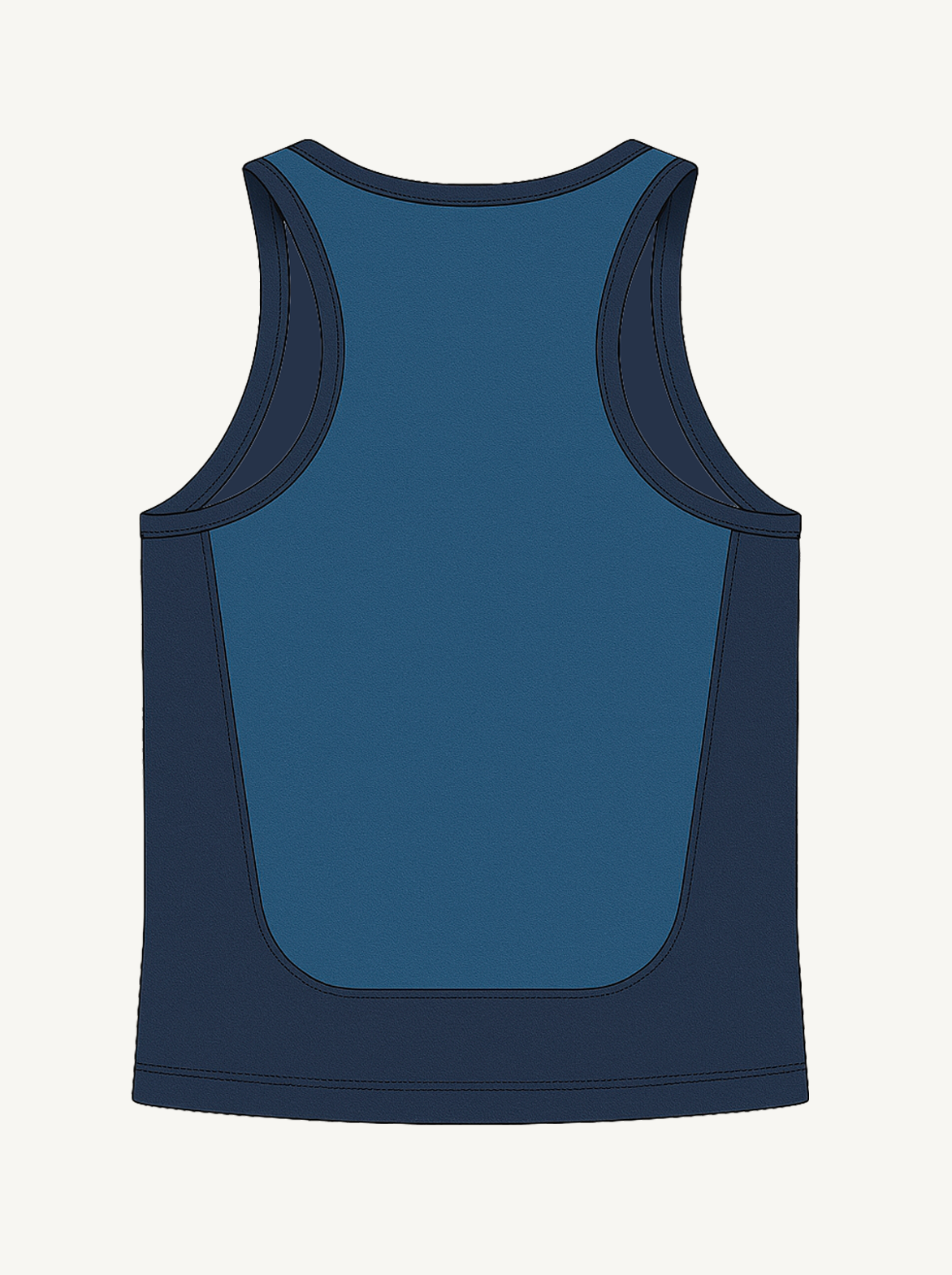 Men's Running Tank Top Made in France and Recycled — TOULON