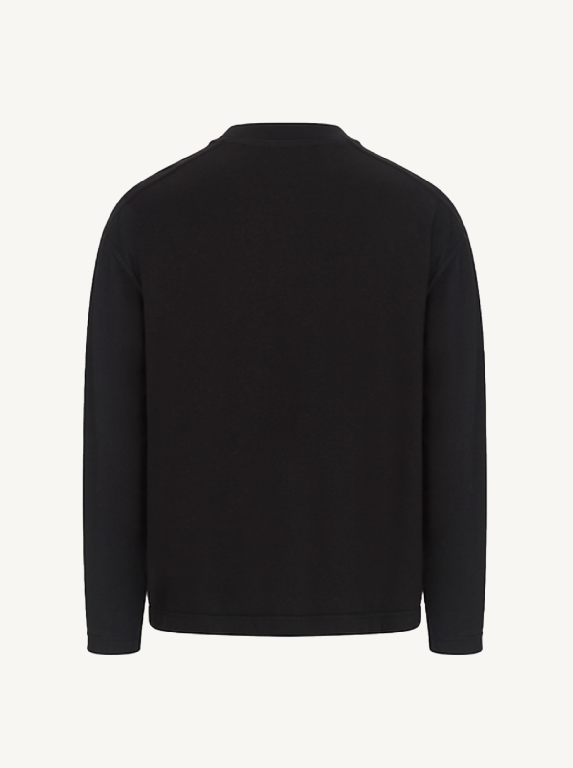 Tee-shirt Manches Longues Coton Bio UNISEXE Made in Portugal - Noir