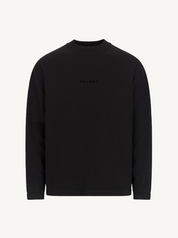 Tee-shirt Manches Longues Coton Bio UNISEXE Made in Portugal - Noir