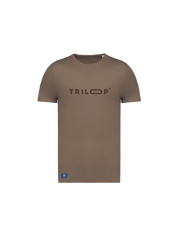 T-shirt Unisexe Openlakes Champagne x Triloop Made in Portugal Coton Bio - Marron