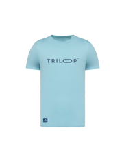 T-shirt Unisexe Openlakes Belgium x Triloop Made in Portugal Coton Bio - Bleu Ciel