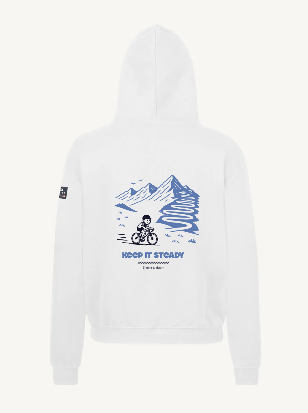 Pull Unisexe Made in Portugal et Coton Bio Blanc — Alpe d'Huez