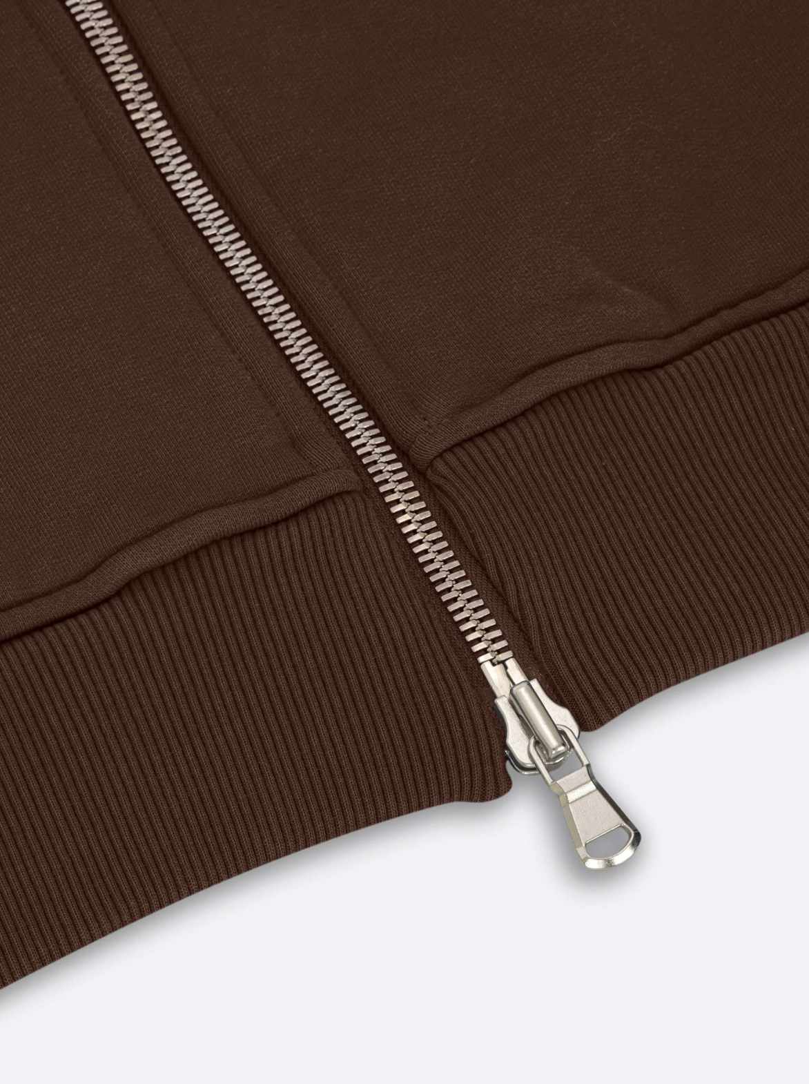 Veste zippée lifestyle UNISEXE Marron Made in Europe Coton Bio