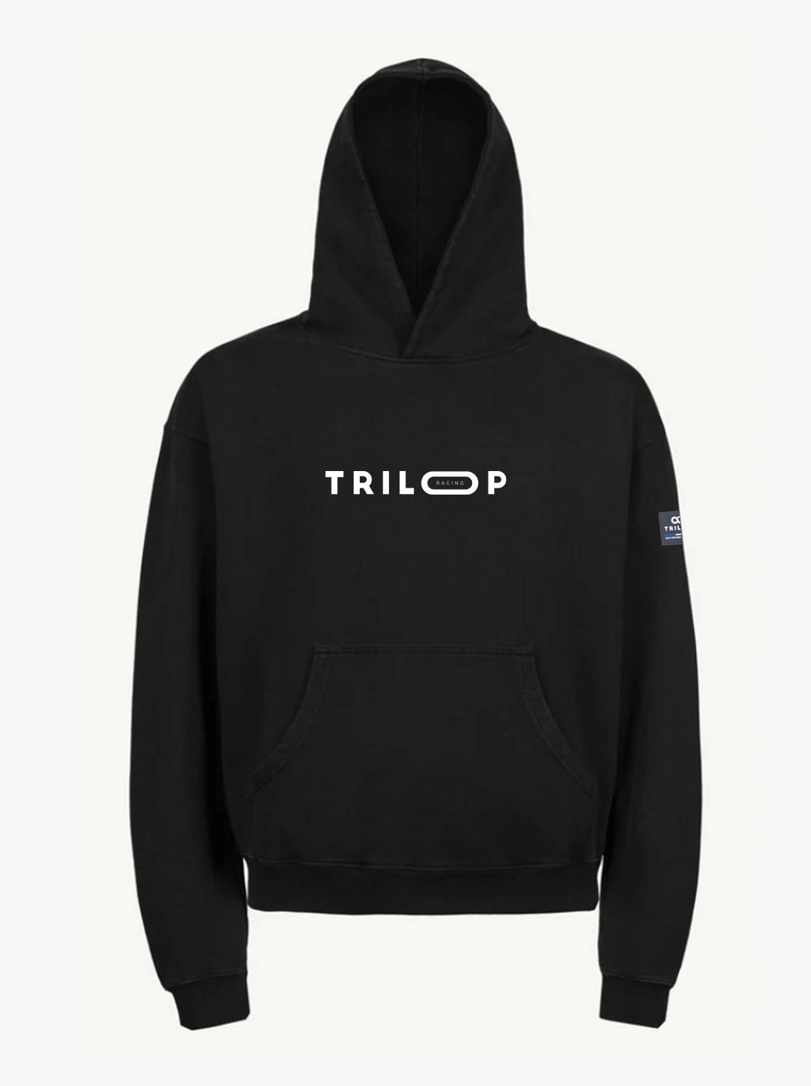 Pull Unisexe Towers Marathon La Rochelle x Triloop Made in Portugal Coton Bio - Noir