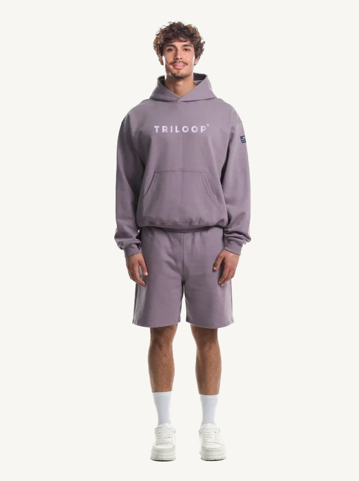 Pull coton Looper Unisexe Oversize Made in Portugal et Bio - Violet