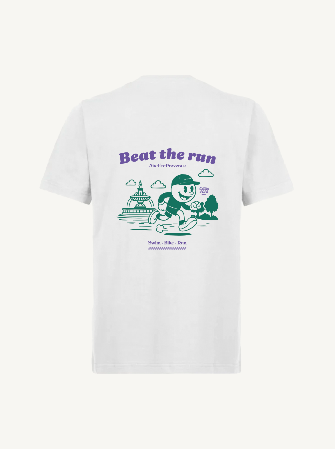 T-shirt Unisexe Made in Portugal et Coton Bio Blanc — Aix-En-Provence