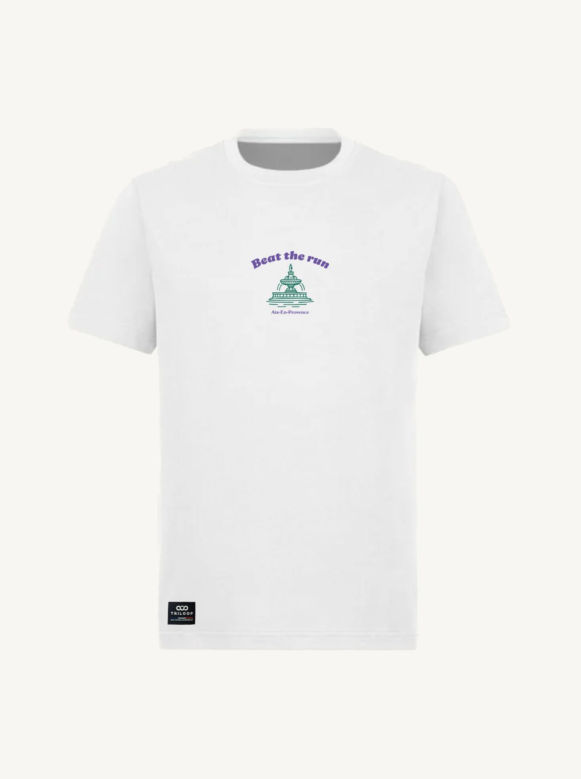 T-shirt Unisexe Made in Portugal et Coton Bio Blanc — Aix-En-Provence
