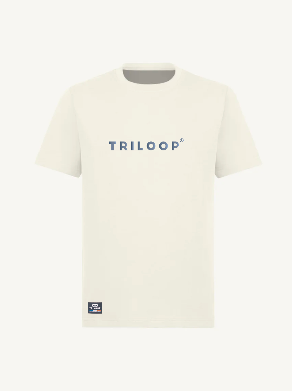T-shirt coton Crew Looper Unisexe Regular Made in Portugal et Bio - Beige