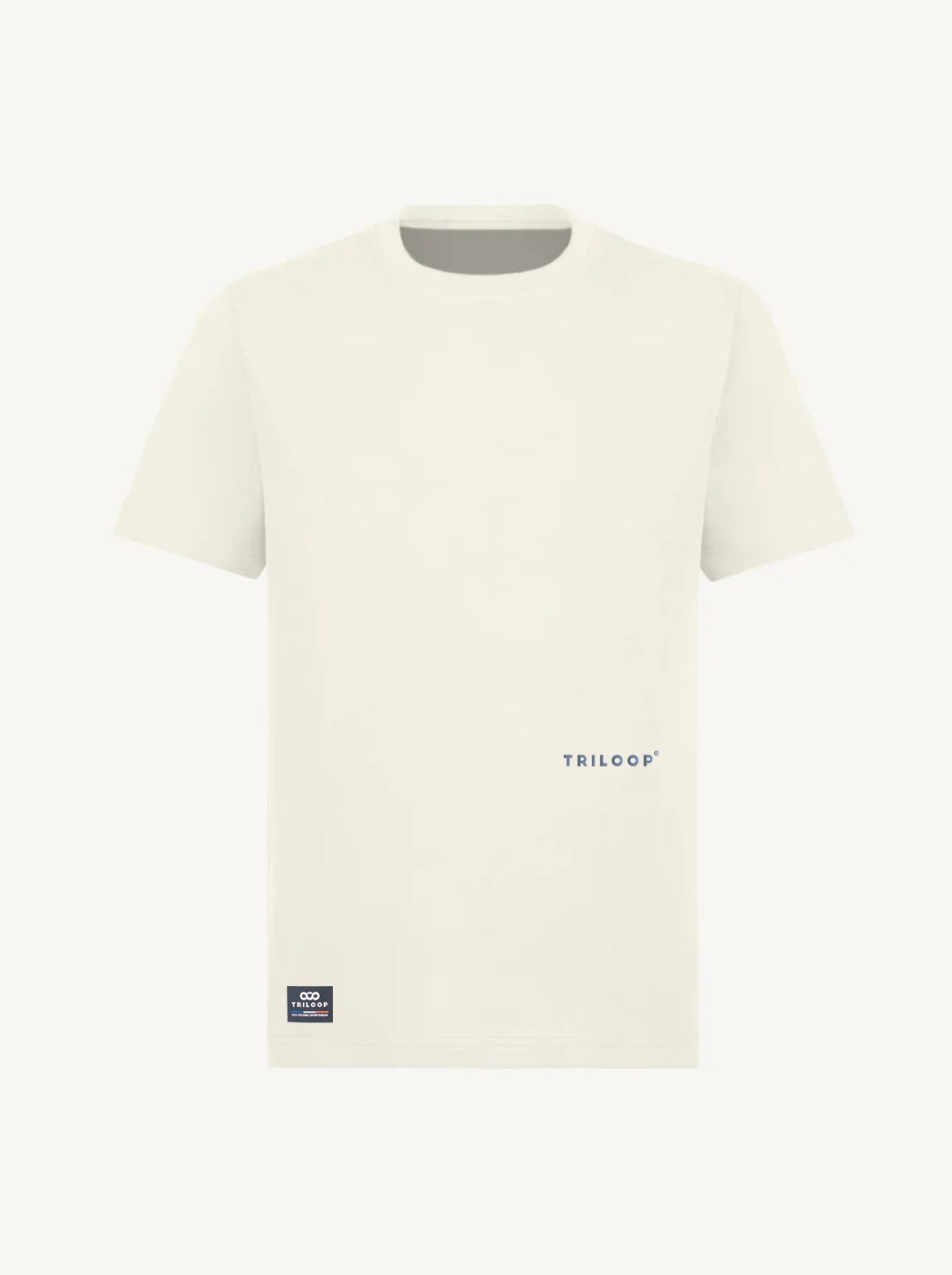 T-shirt coton Looper Unisexe Regular Made in Portugal et Bio - Beige