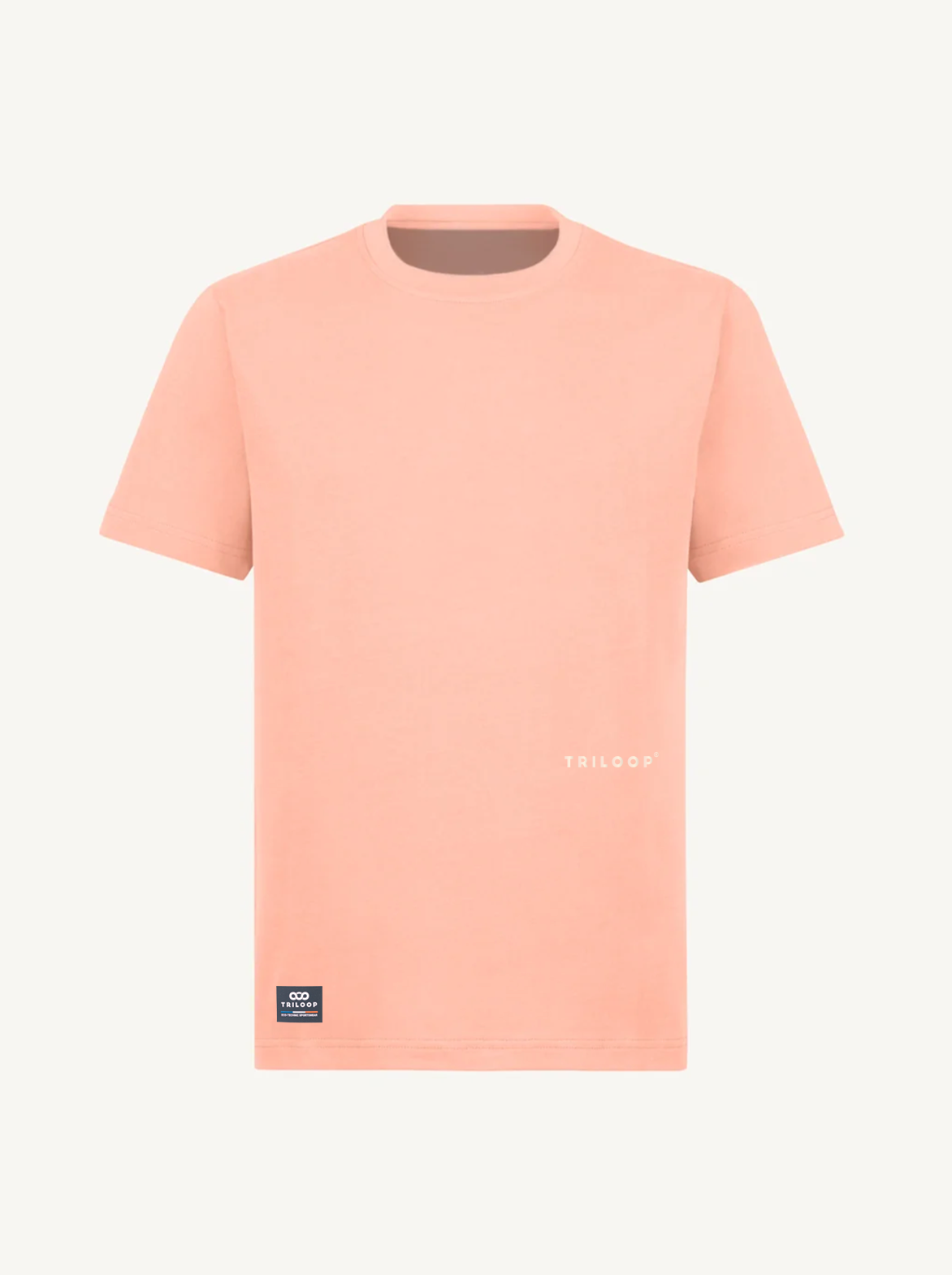 T-shirt coton Looper Unisexe Regular Made in Portugal et Bio - Rose