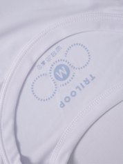 T-shirt Running Unisexe La Tour Genève Triathlon x Triloop Made in Italy - Blanc