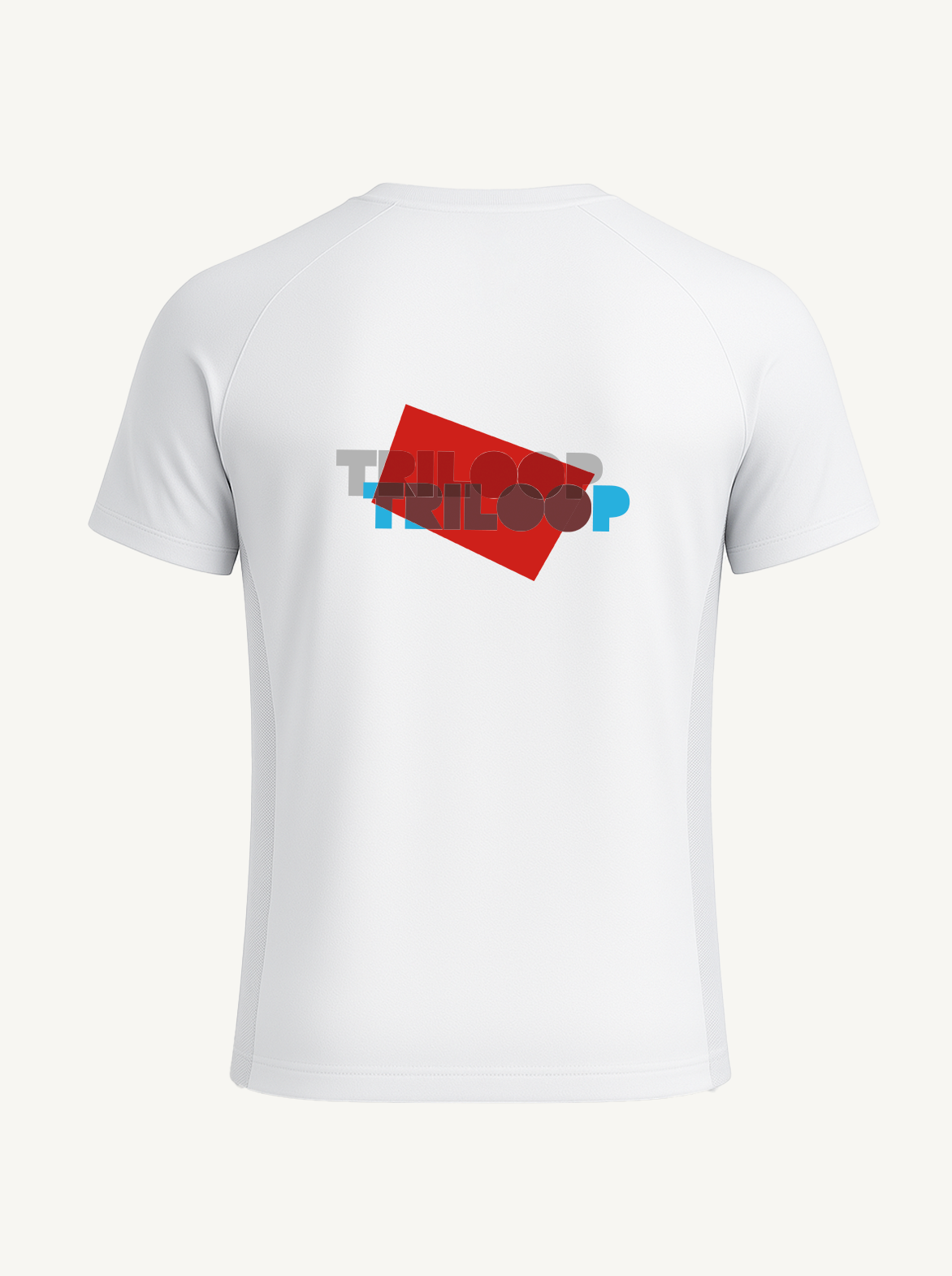 T-shirt Running Unisexe La Tour Genève Triathlon x Triloop Made in Italy - Blanc