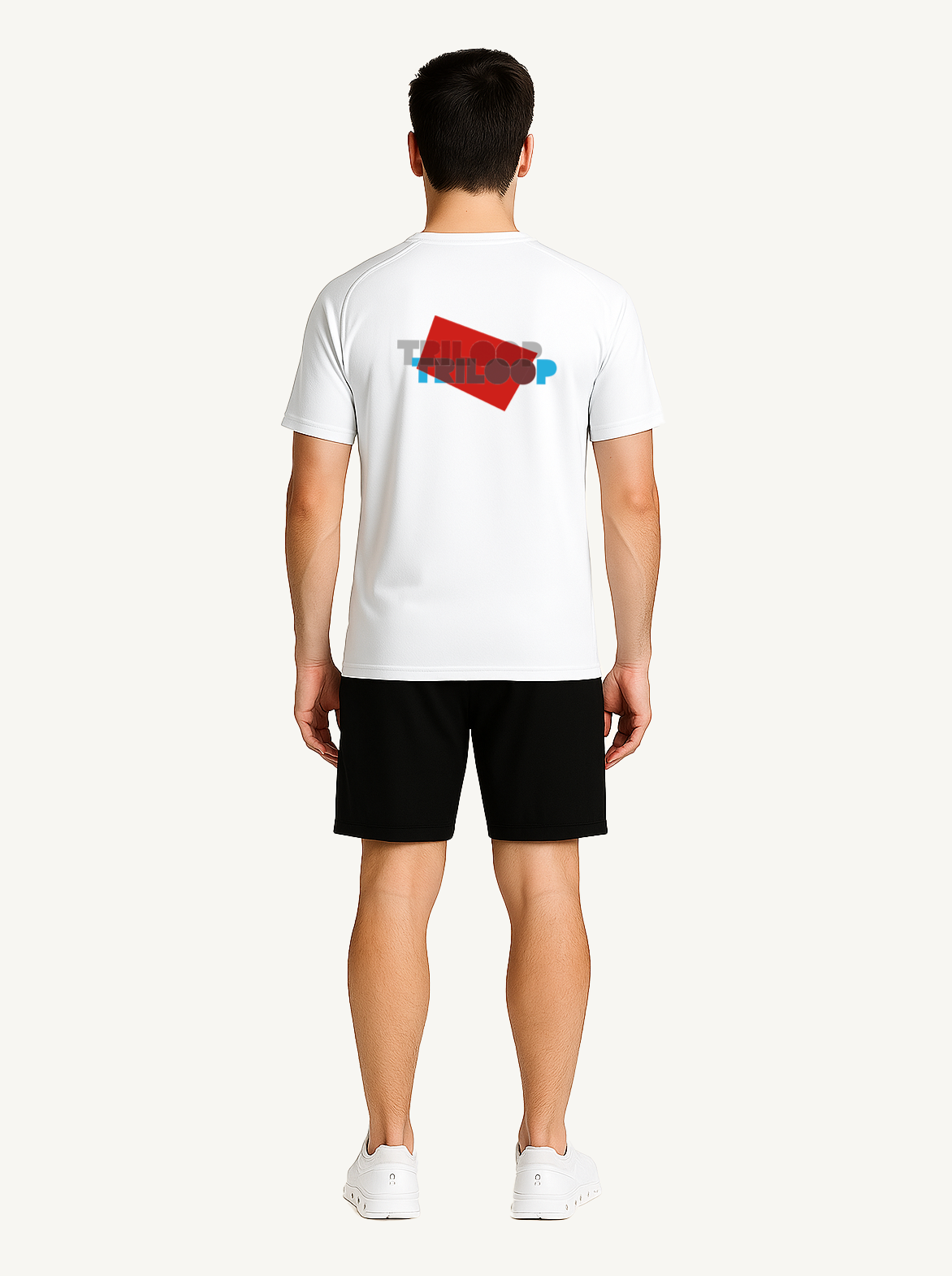 T-shirt Running Unisexe La Tour Genève Triathlon x Triloop Made in Italy - Blanc