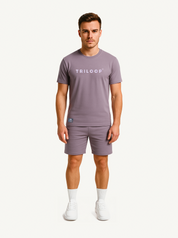 T-shirt coton Crew Looper Unisexe Regular Made in Portugal et Bio - Violet