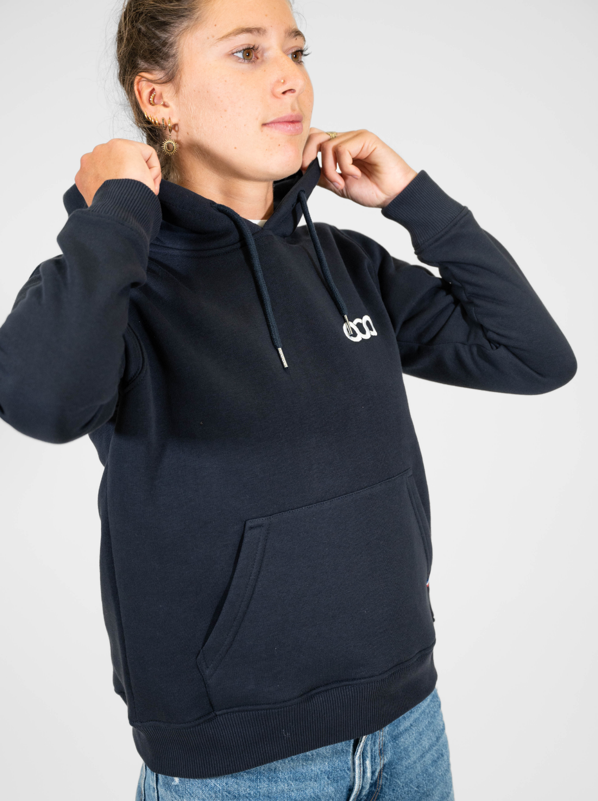 Women s Cotton Hoodie Made in France and Organic Triloop