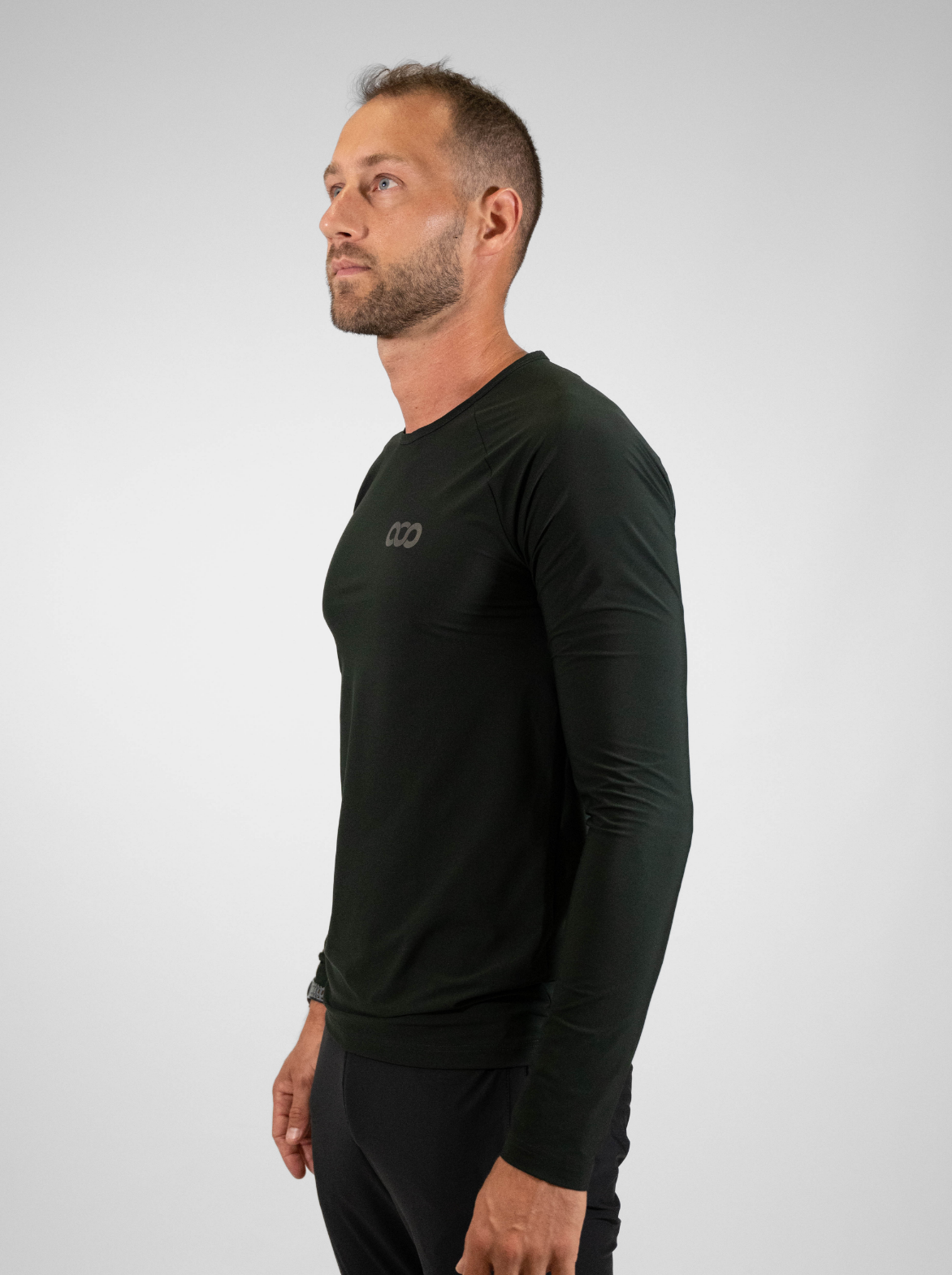 T-shirt Manches Longues Technique IMPACT Homme - Vert sapin