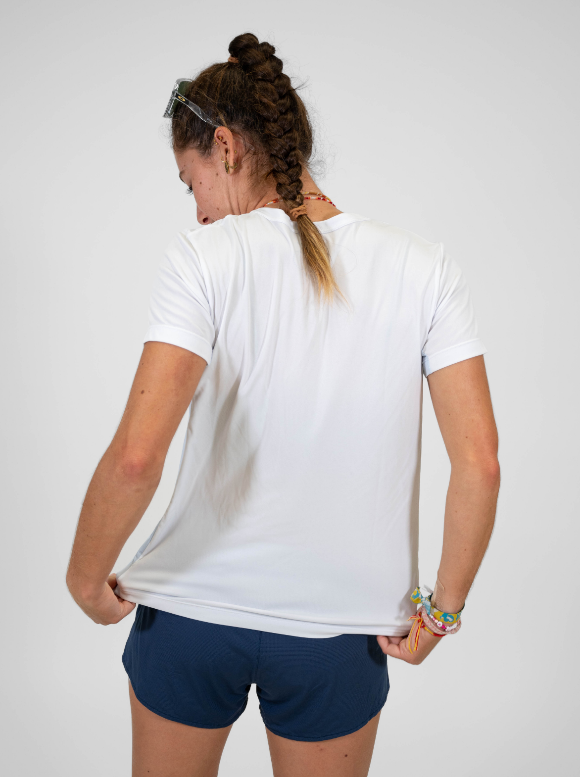 Women's Sustainable Running T-Shirt Made in France — SANTORIN