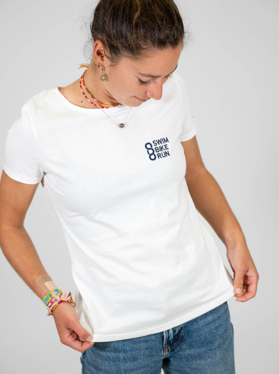 T-shirt coton Femme Made in France et Bio — Swim Bike Run