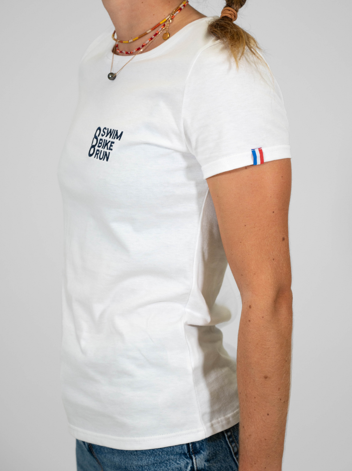 T-shirt coton Femme Made in France et Bio — Swim Bike Run