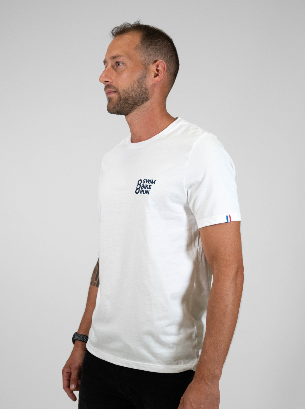 T-shirt coton Homme Made in France et Bio — Swim Bike Run