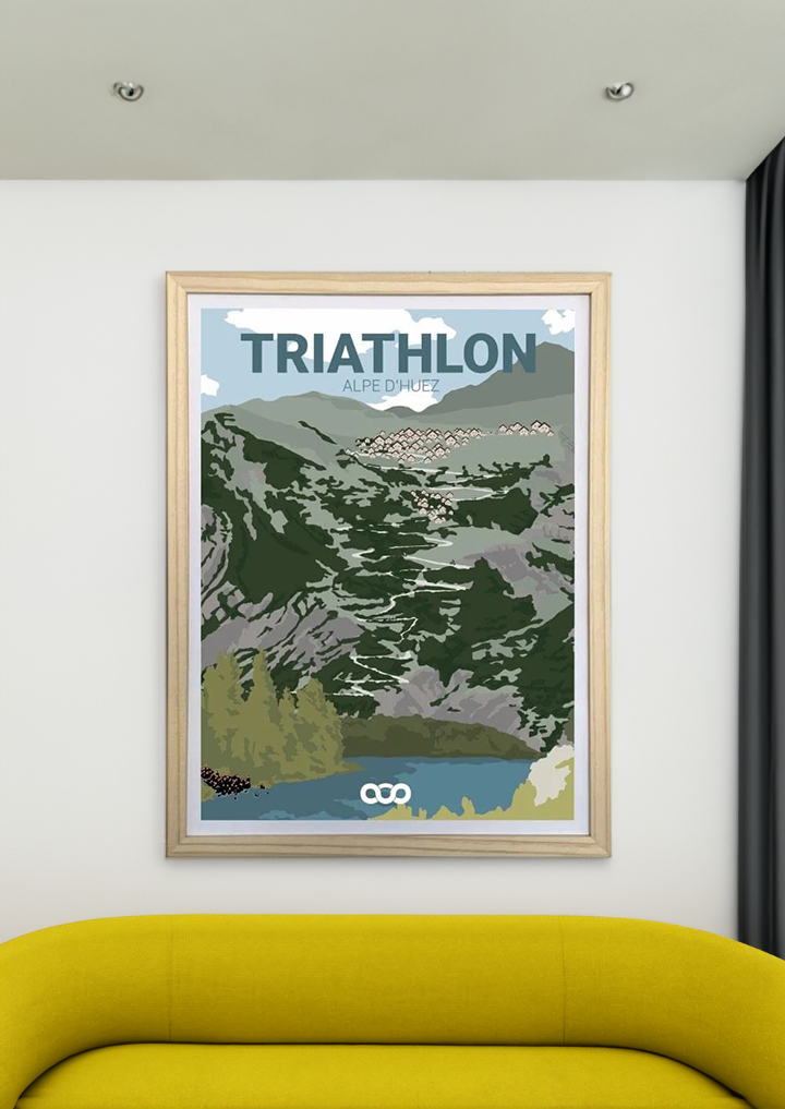 Alpe d'Huez Triathlon Poster