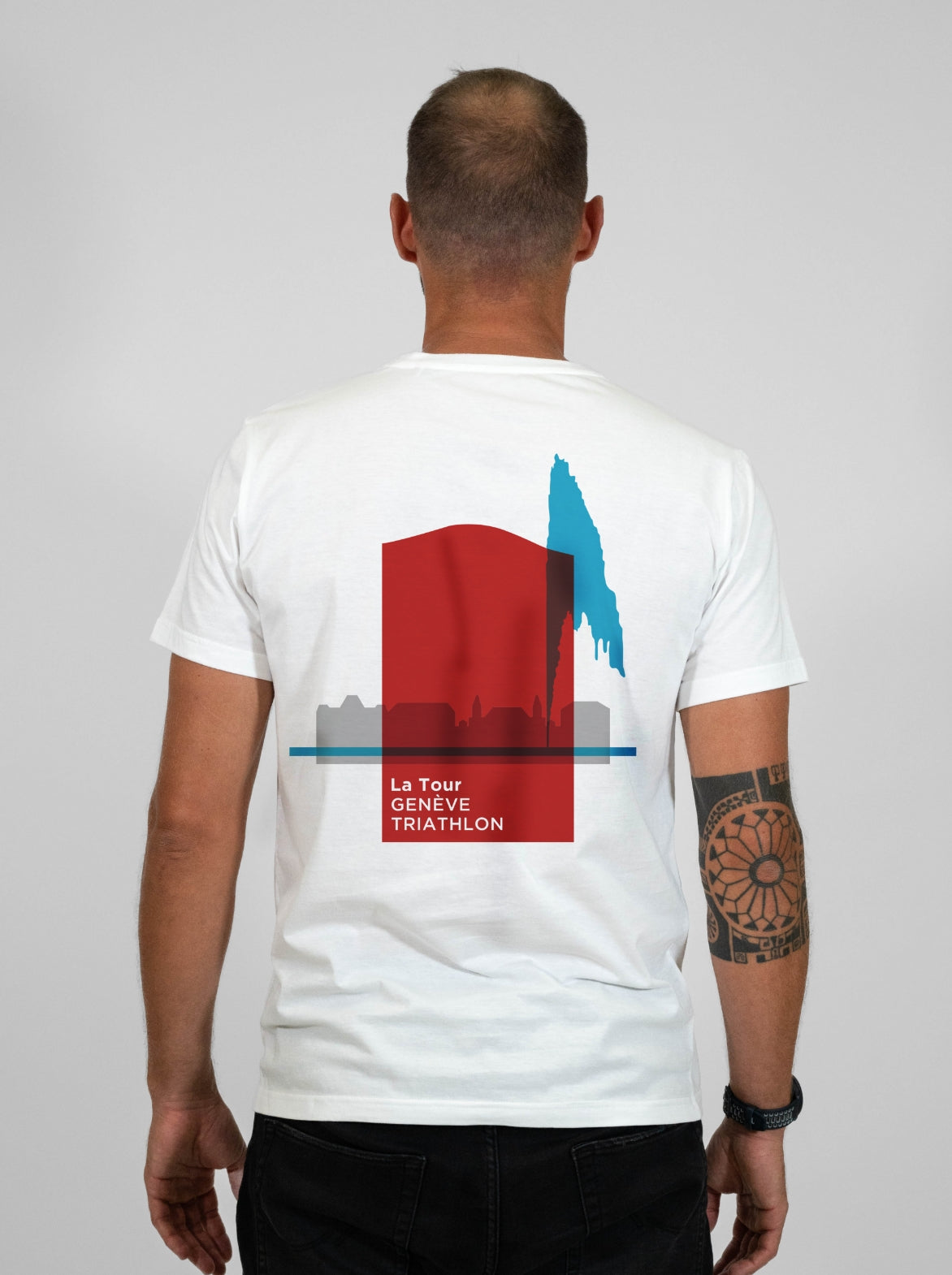 T-shirt coton Homme Made in France et Bio — La Tour Genève Triathlon