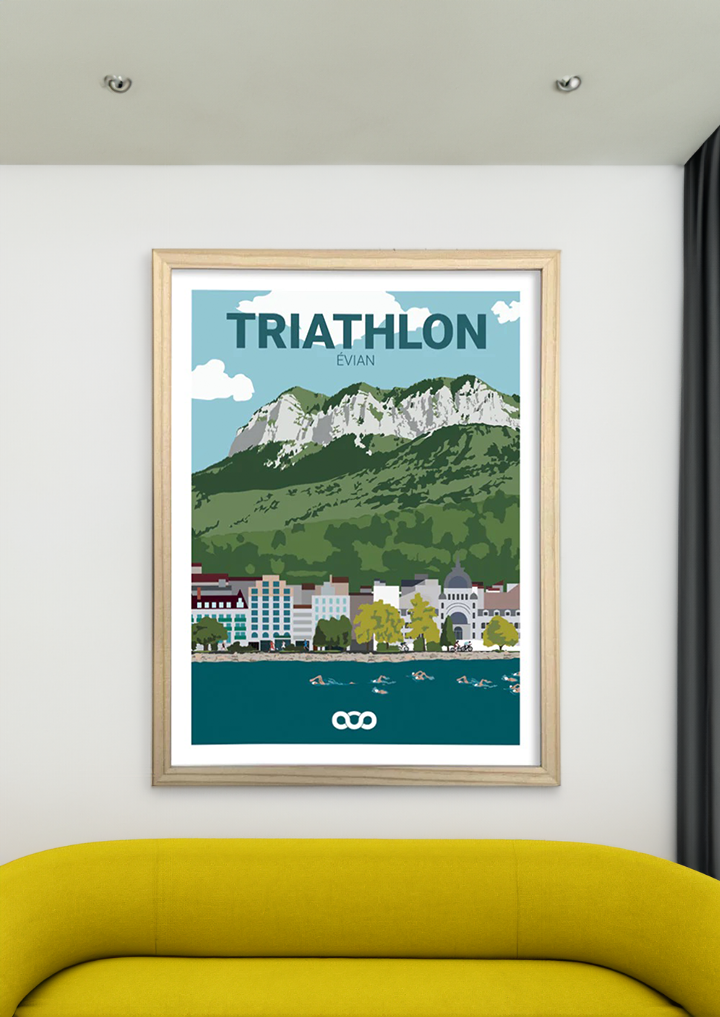 Poster du Triathlon d'Évian