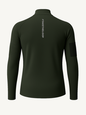 Polaire Zippée Running IMPACT Homme - Vert sapin