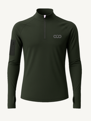 Polaire Zippée Running IMPACT Homme - Vert sapin