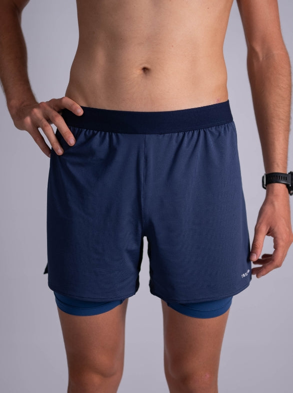 Men's 2-in-1 Running Short Made in France and Recycled — TOULON 