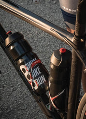 Black biodegradable water bottle