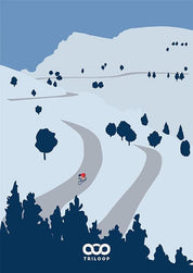 Road of the crests (South of France) Poster 
